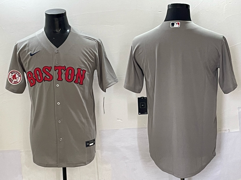 Men Boston Red Sox blank grey 2025 Nike MLB Jersey 06